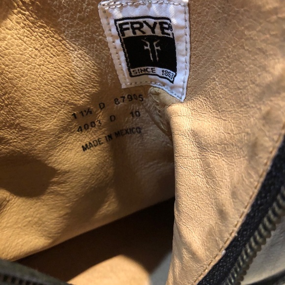 Frye Black Leather Men's Boots (Paul Inside-Zip) - Picture 4 of 12